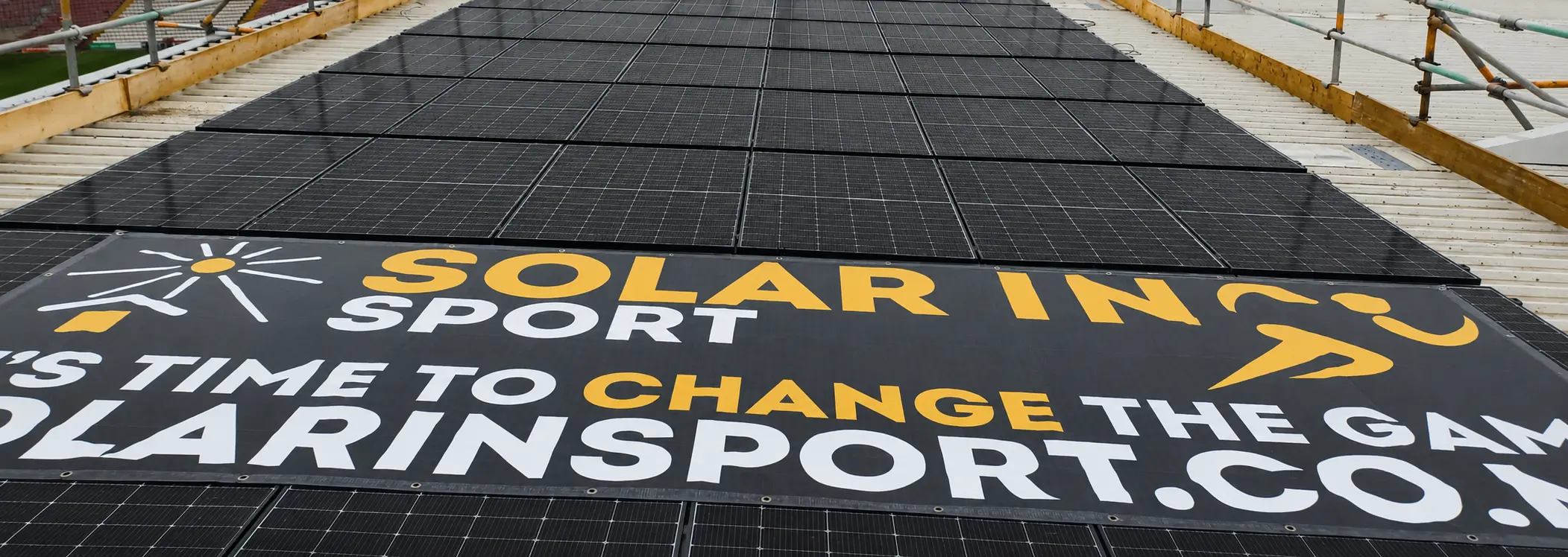 Small football club rooftop solar installation